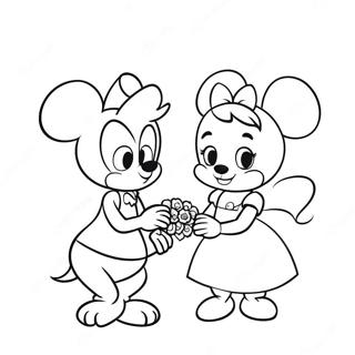 Pagina Da Colorare Disney Per San Valentino 107076-44306