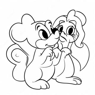 Pagina Da Colorare Personaggi Disney Innamorati 107080-44322
