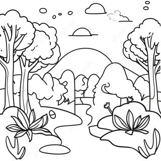 Pagina Da Colorare Con Scene Naturali Gioiose 107207-44425