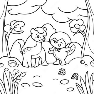 Pagina Da Colorare Con Scene Naturali Gioiose 107207-44426