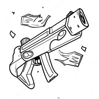 Pagina Da Colorare Con Battaglia Epica Di Armi Di Fortnite 107229-44436