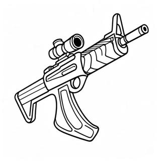 Pagina Da Colorare Con Fucile Dassalto Colorato Di Fortnite 107230-44437