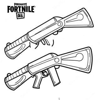 Pagina Da Colorare Con Fucile A Pompa Vivace Di Fortnite 107232-44448