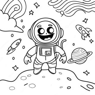 Pagina Da Colorare Dellavventura Spaziale Del Mercoledi Stravagante 107413-44585