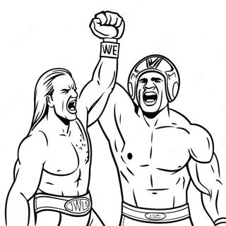 Pagina Da Colorare Incontro Di Campionato Wwe 107718-44818