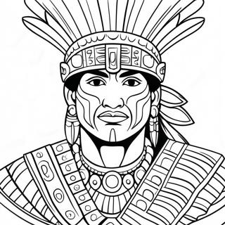 Pagina Da Colorare Guerriero Azteco 107768-44850