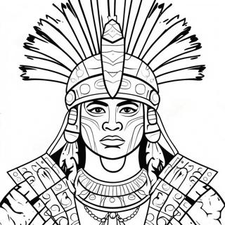 Pagina Da Colorare Guerriero Azteco 107768-44851