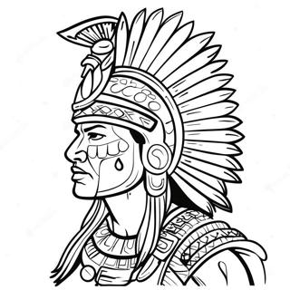 Pagina Da Colorare Guerriero Azteco 107768-44852