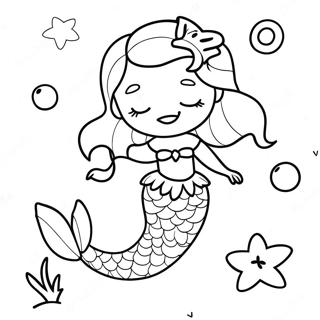 Pagina Da Colorare Della Magica Elsa Sirena In Scena Sottomarina 107871-44935