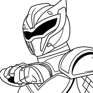 Pagina Da Colorare Del Ranger Blu Con Dinozord 10794-930