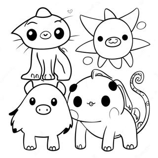 Pagina Da Colorare Di Creature Selvagge E Fantasiose 107998 45036