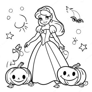 Pagina Da Colorare Delle Principesse Disney Per Halloween 108022-45050
