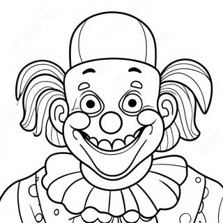 Pagina Da Colorare Clown Inquietante Umorismo Nero 108463-45394