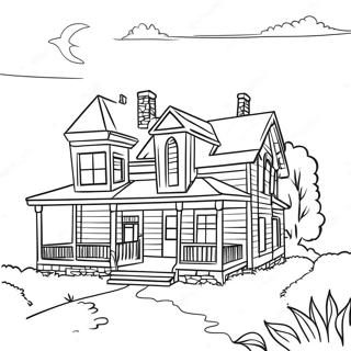 Pagina Da Colorare Di Una Affascinante Casa Colonica Del Tennessee 108592-45499