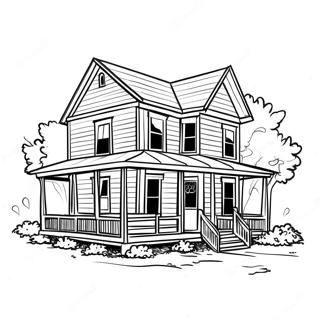 Pagina Da Colorare Di Una Affascinante Casa Colonica Del Tennessee 108592-45500