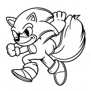 Pagina Da Colorare Sonic Il Werehog Che Corre Veloce 109085 45950