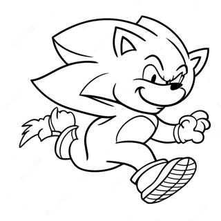 Pagina Da Colorare Sonic Il Werehog Che Corre Veloce 109085 45951
