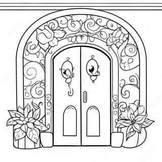 Pagina Da Colorare Delle Porte Da Cercare Stravagante 109958-46631