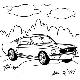 Mustang Pagine Da Colorare