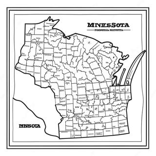 Pagina Da Colorare Del Contorno Dello Stato Del Minnesota 110598-47116