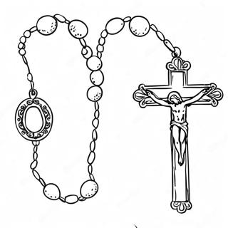 Pagina Da Colorare Delle Semplici Perle Del Rosario 110626-47141