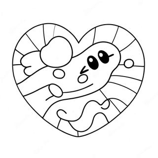 Pagina Da Colorare Del Cuore Di Caramella Divertente 110704-47209