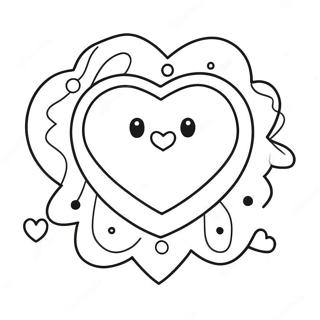 Pagina Da Colorare Del Cuore Di Caramella Divertente 110704-47212
