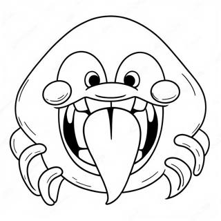 Pagina Da Colorare Del Divertente Mostro Dalla Grande Bocca 111217-47624