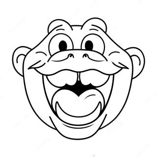 Pagina Da Colorare Del Personaggio Felice Dalla Grande Bocca 111218-47626