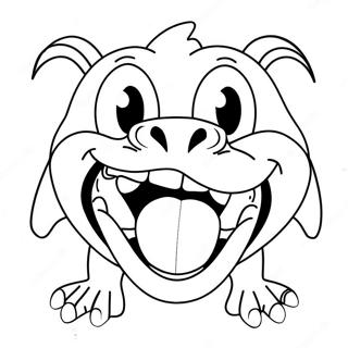 Pagina Da Colorare Dellanimale Sciocco Dalla Grande Bocca 111219-47632