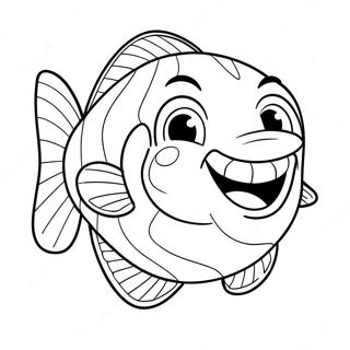 Pagina Da Colorare Del Pesce Carino Dalla Grande Bocca 111220 47633