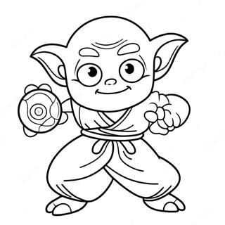 Pagina Da Colorare Di Piccolo Con Le Sfere Del Drago 111425-47791