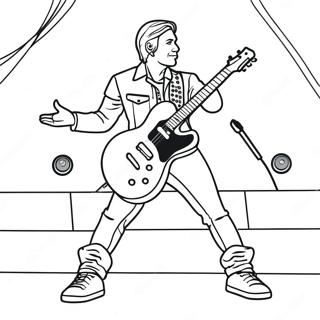 Pagina Da Colorare Rock Star Sul Palco 111580-47914