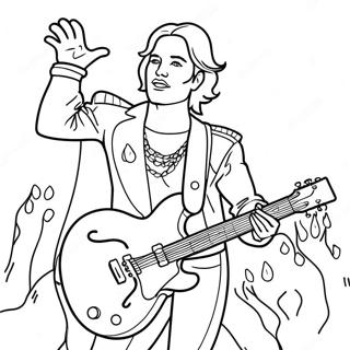 Pagina Da Colorare Rock Star Sul Palco 111580-47916