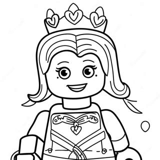 Principessa Lego Pagine Da Colorare