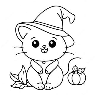 Pagina Da Colorare Gattino Streghetta Adorabile 112729 48809