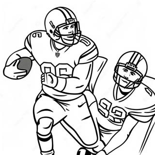 Pagina Da Colorare Di Saquon Barkley Che Schiva I Difensori 112885-49056