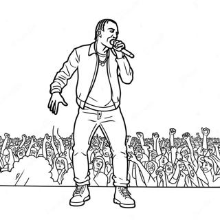 Pagina Da Colorare Di Travis Scott Che Si Esibisce Sul Palco 113191 49284