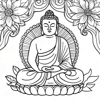 Pagina Da Colorare Di Buddha Meditativo 113217-49301