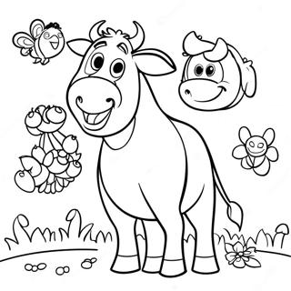 Pagina Da Colorare Di Ferdinand Con Gli Amici 113863 49809