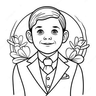 Pagina Da Colorare Di Un Ragazzo In Abito Per La Comunione 113915-49850