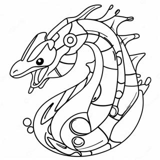 Pagina Da Colorare Di Mega Rayquaza Con Aura Scintillante 113939 49865