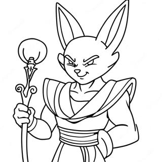 Pagina Da Colorare Di Beerus Con Whis 114119 50005