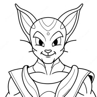Pagina Da Colorare Di Beerus Con Whis 114119 50007