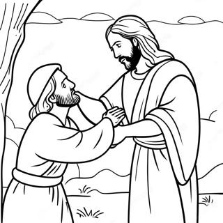 Pagina Da Colorare Di Gesu Che Tocca Il Lebbroso 114221-50085