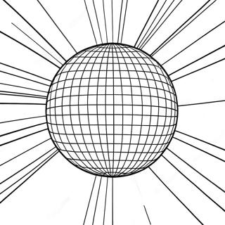 Pagina Da Colorare Della Palla Da Disco Scintillante 114323-50161