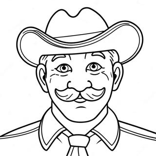 Pagina Da Colorare Papa Divertente Con Baffi 114350 50186