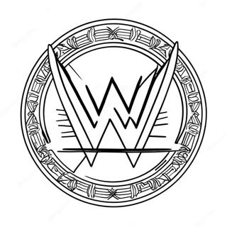 Pagina Da Colorare Con Logo Wwe Dinamico 114607-50385