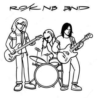 Band Rock Pagine Da Colorare