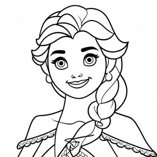 Elsa Frozen 2 Mostrati Coloring Page 115121-50779